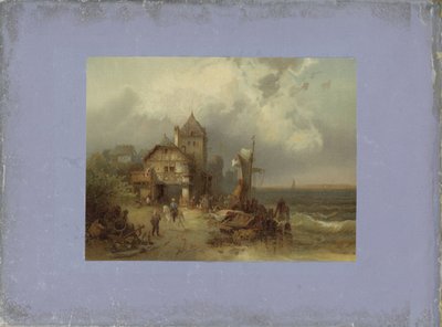 Landschap bij zee naar een schilderij door Anonymous