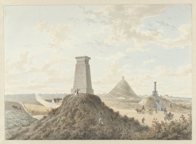 Monumenten bij Waterloo, 1815 door Anonymous