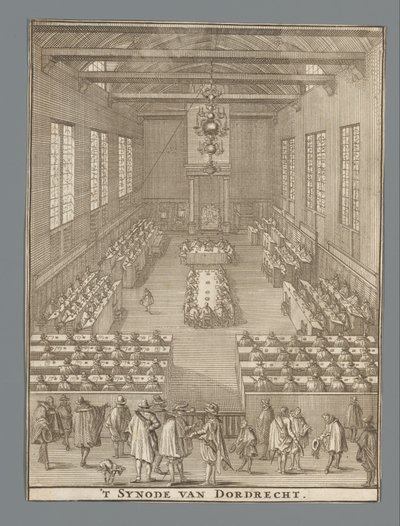 Opening van de synode van Dordrecht, 1618 door Anonymous