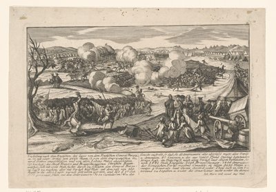 Overgave van Generaal Burgoyne aan Generaal Gates op 17 oktober 1777 door Anonymous