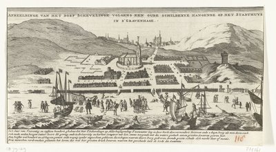 Overstroming te Scheveningen op Allerheiligen, 1 november 1570 door Anonymous