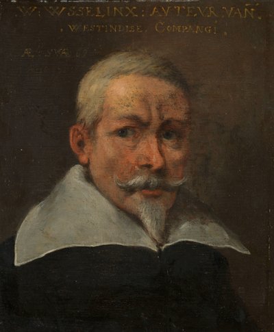 Portret van Willem Usselinx, koopman en oprichter van de Nederlandse West-Indische Compagnie door Anonymous