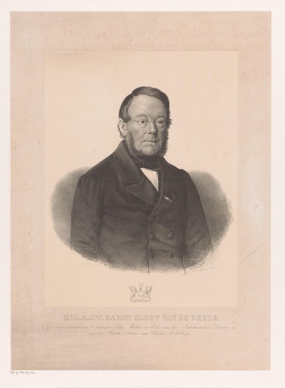 Portret Ludolph Anne Jan Wilt Sloet van de Beele door Anonymous