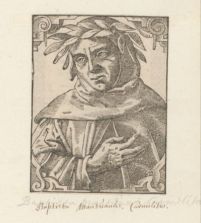 Portret van Baptista Mantuanus door Anonymous