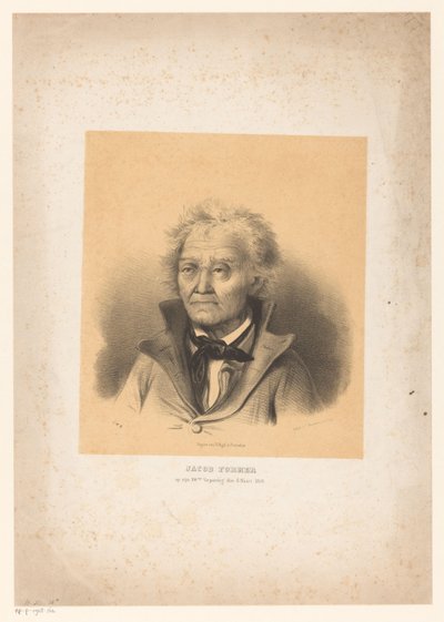 Portret van Jacob Former door Anonymous