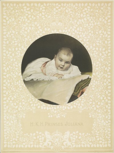 Portret van Juliana, koningin der Nederlanden door Anonymous