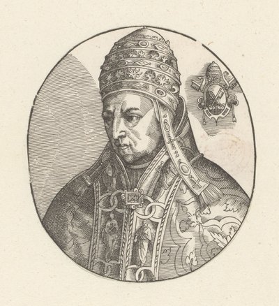 Portret van paus Nicolaas V door Anonymous
