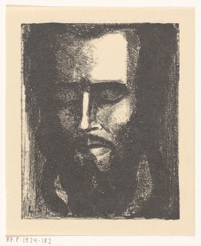 Portret van een onbekende man door Anonymous