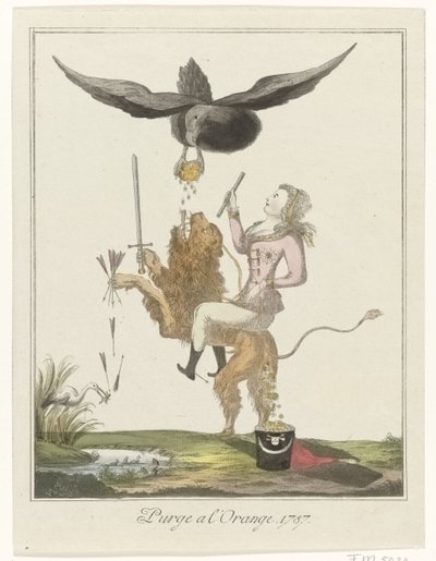 Spotprent op de Hollandse betaling aan Pruisen, 1787 door Anonymous