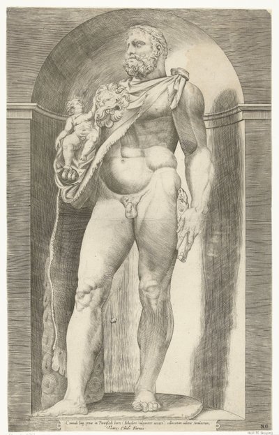 Standbeeld van keizer Commodus als Hercules door Anonymous