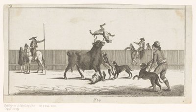 Stier aangevallen door honden door Anonymous