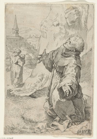 Stigmatisatie van de Heilige Franciscus door Anonymous