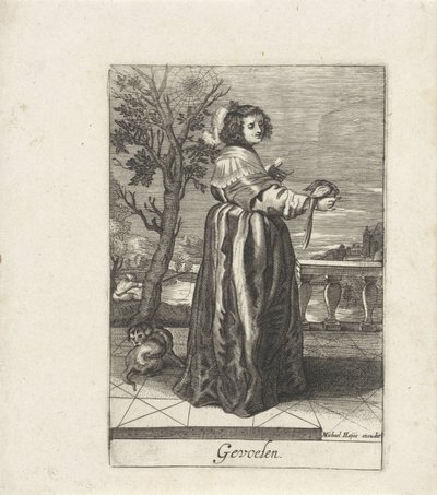 Tastzin Gevoelen (titel op object) Vijf zintuigen (serietitel) door Anonymous