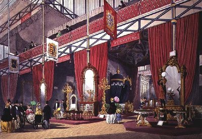 Uitzicht op de meubelsectie van de Grote Tentoonstelling, 1851 door Anonymous