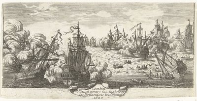 Zeeslag bij Beachy Head, 1690 door Anonymous
