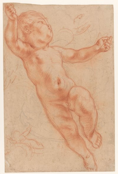 Zwevende putto door Anonymous