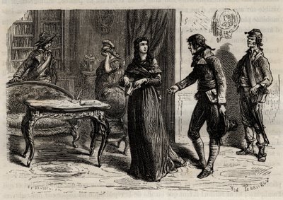 Arrestatie van Madame Roland op 1 juni 1793 in Parijs - Arrestatie van Madame Roland (Manon Roland, geboren Jeanne Marie Philippon) door Anonymous Anonymous