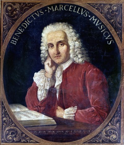 Benedetto Marcello (1686-1739) Italiaanse componist anoniem schilderij uit de 18e eeuw. Venetië door Anonymous Anonymous