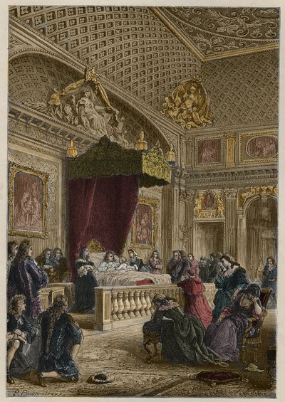 Dood van Lodewijk XIV in Versailles, 1 september door Anonymous Anonymous