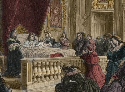 Dood van Lodewijk XIV in Versailles, 1 september door Anonymous Anonymous