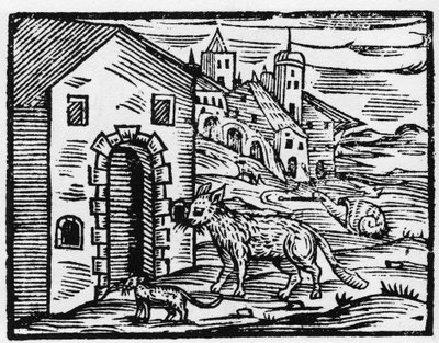 Duivel en heks veranderen in wolf en kat - 