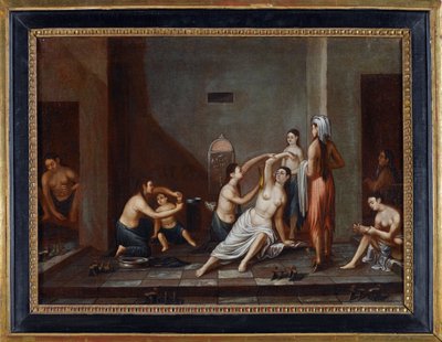 Dames in de hammam door Anonymous Anonymous