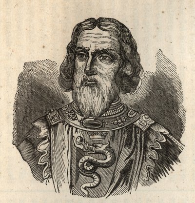 Galeas I Visconti - Galeazzo I Visconti - galeazzo primo visconti - 1277-1328 - gravure door Anonymous Anonymous
