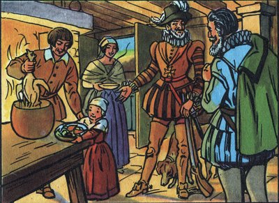 Hendrik IV en de kip in de pot. Anonieme illustratie in “Collection des souverains et chefs d
