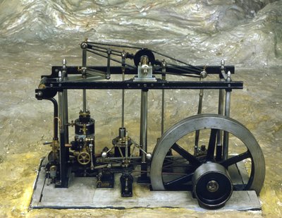 James Watt stoommachine, Museum voor Wetenschap en Technologie, Milaan. door Anonymous Anonymous