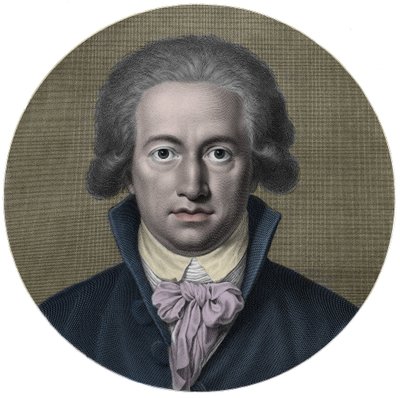 Johann Wolfgang von Goethe (1749-1832). Duitse schrijver. Gravure 19e eeuw - Portret van Johan Wolfgang Goethe (1749 - 1832), Duitse schrijver door Anonymous Anonymous