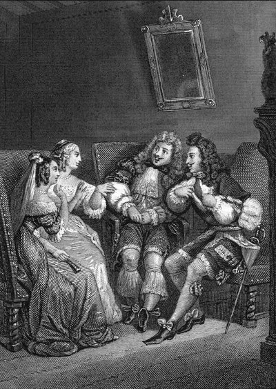 Les précieuses ridicules gravure d