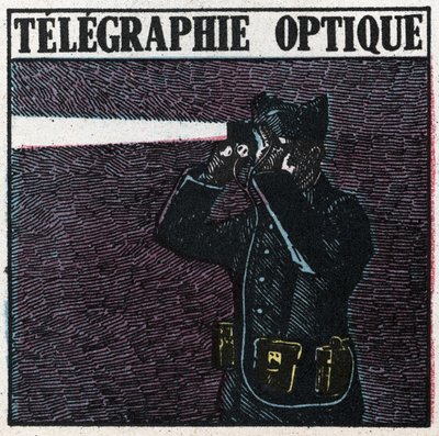 Lichtsignalen: optische telegrafie door Anonymous Anonymous
