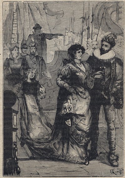 Ontmoeting tussen Lucrezia Borgia en Alfonso I d