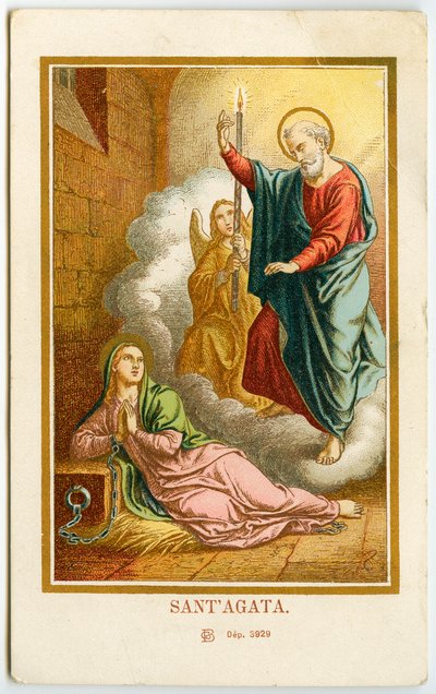 Vrome afbeelding: Agatha van Sicilië door Anonymous Anonymous