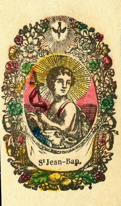 Vrome afbeelding: Sint Johannes de Doper (Epinal prent) door Anonymous Anonymous