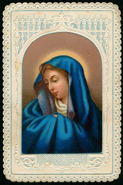 Vrome afbeelding: Maagd Maria (gravure) door Anonymous Anonymous