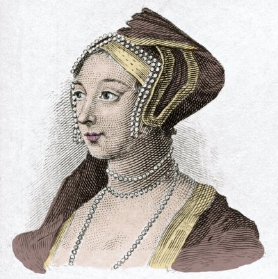 Portret van Anne de Boleyn (Anna of Ann Bolin en Anne Bullen) door Anonymous Anonymous