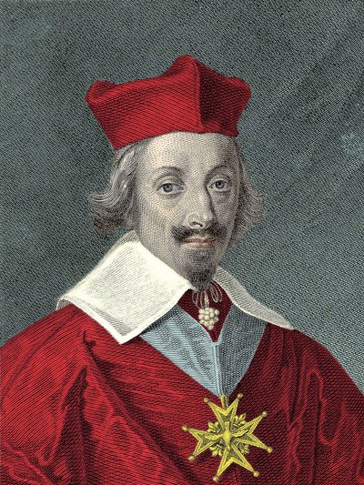 Portret van Armand Jean Du Plessis, kardinaal De Richelieu (1585-1642) door Anonymous Anonymous