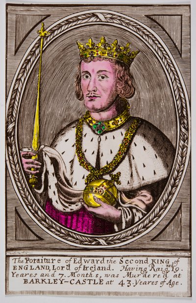 Portret van Edward II (1284-1327) koning van Engeland, privécollectie door Anonymous Anonymous
