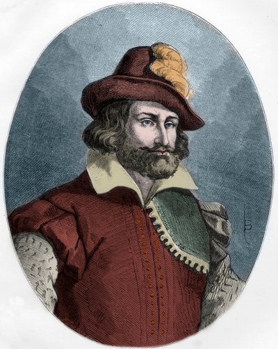 Portret van Francois Ravaillac (1578-1610), de moordenaar van Hendrik IV (1553-1610) gravure - Portret van Francois Ravaillac (1578-1610) moordenaar van Koning Hendrik IV (1553-1610) - Gravure van 1863 in 