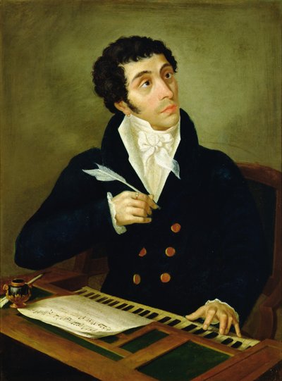 Portret van Giuseppe Pilotti (1784-1838) door Anonymous Anonymous