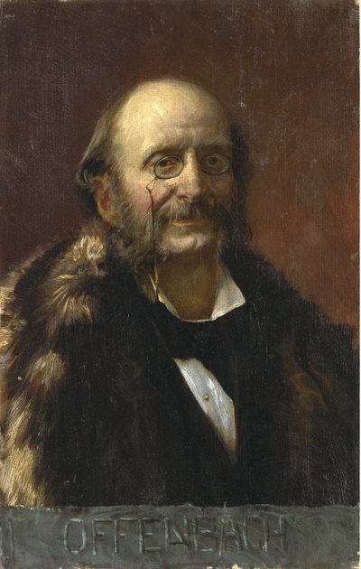 Portret van Jacques Offenbach (1819-1880) door Anonymous Anonymous