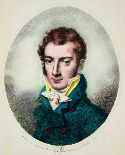 Portret van Joseph Mayseder (1789-1863) Oostenrijkse violist en componist, Privécollectie door Anonymous Anonymous