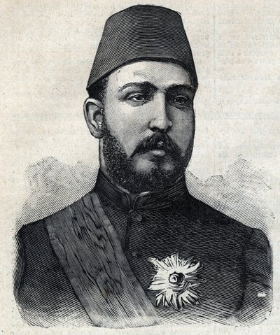 Portret van Muhammad Tawfiq (of Mohammed Tawfik) door Anonymous Anonymous