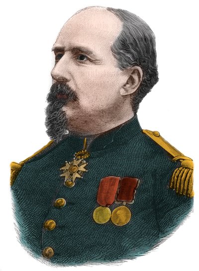 Portret van Pierre Philippe Denfert Rochereau (1823-1878) Franse kolonel. door Anonymous Anonymous
