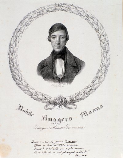 Portret van Ruggero Manna door Anonymous Anonymous