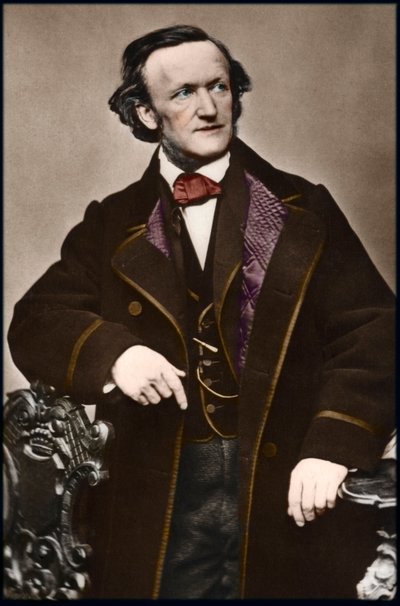Portret van componist Richard Wagner (1813-1883) door Anonymous Anonymous
