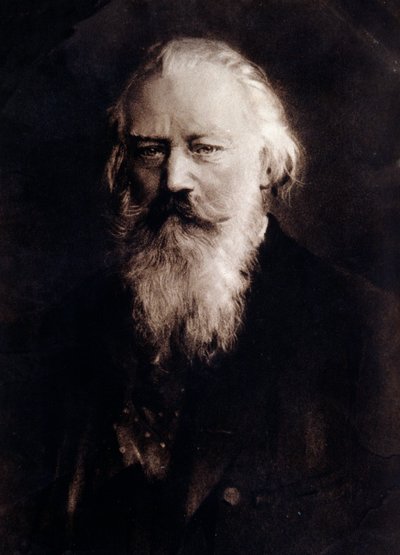 Portret van Johannes Brahms, Engelse componist door Anonymous Anonymous