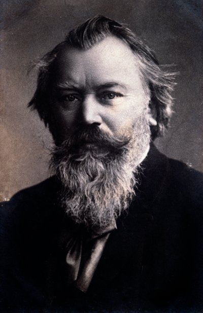 Portret van Engelse componist Johannes Brahms door Anonymous Anonymous
