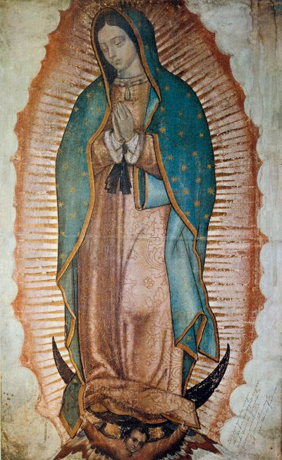 Voorstelling van de Maagd van Guadalupe, beschermheilige van Mexico door Anonymous Anonymous